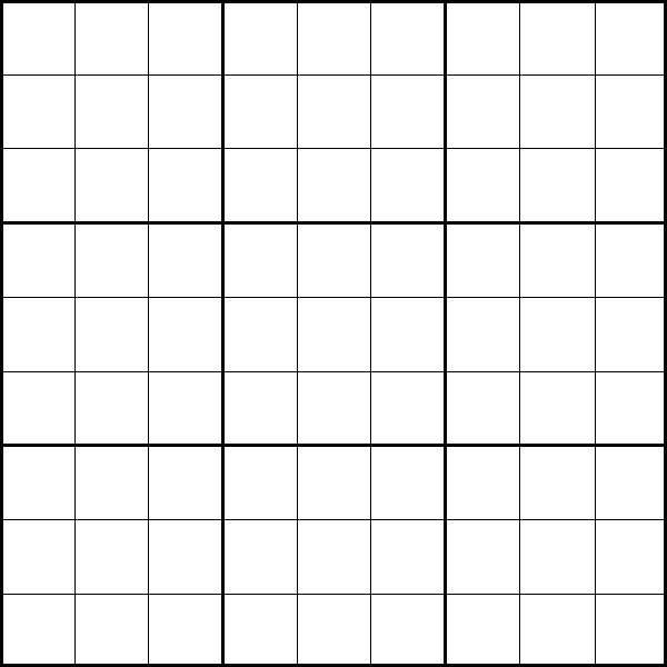 Solved Sudoku Board